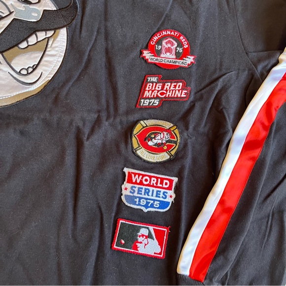 Cincinnati Reds Red Jacket Brand Sweatshirt New Embroidered Y2K VTG NWT Baseball - Picture 4 of 16